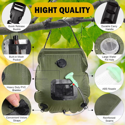 Compact Outdoor Solar Shower Kit