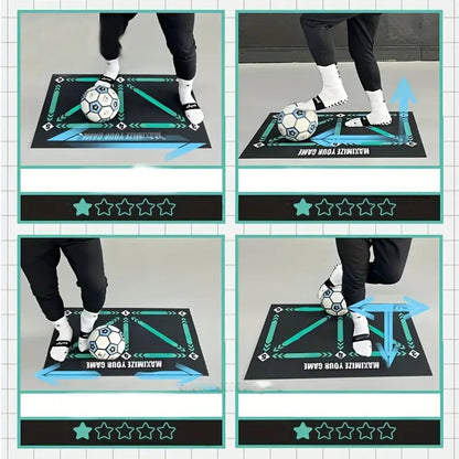 Interactive Youth Football Practice Mat with Tutorials
