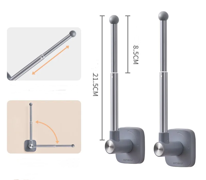 Simple Hang Curtain Storage Rack Hooks