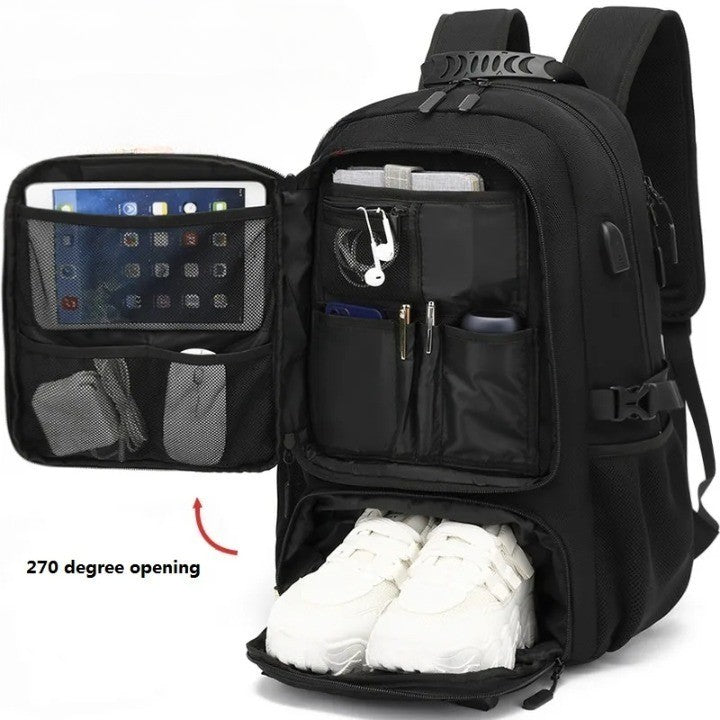 Practical Travel Laptop Backpack with USB Charger Port