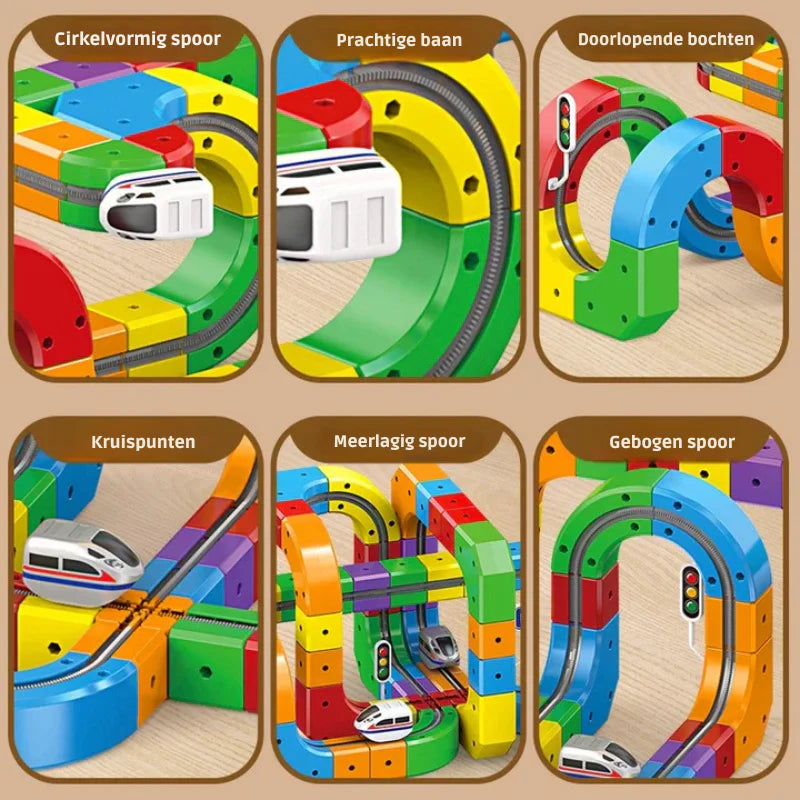 Colorful Kids Magnetic Construction Blocks