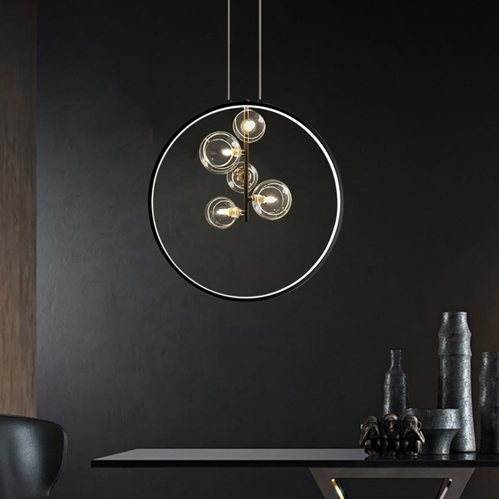 Modern Round Glass Hanging Light