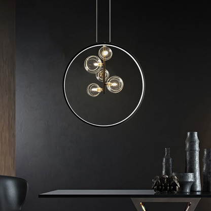 Modern Round Glass Hanging Light