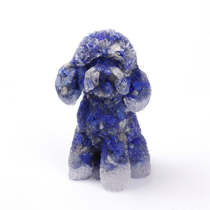 Shiny Gemstone Dog Ornament Figure - Luxicro