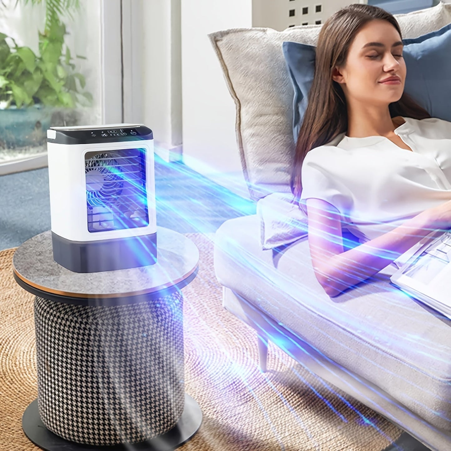 Compact Portable USB Air Cooler Humidifier