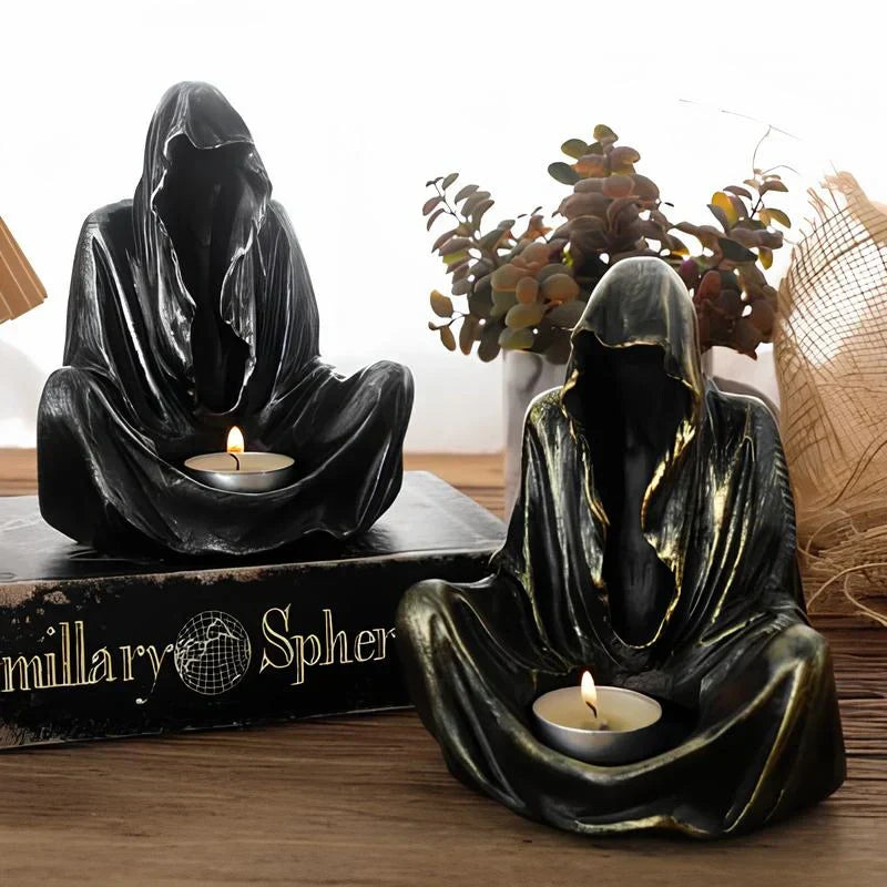 Elegant Clear Candle Desk Holder