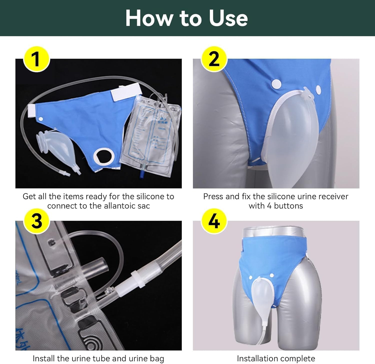 Portable Reusable Medical Urine Drainage Bag