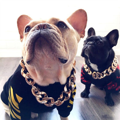 Luxury Pet Gold Chain Choker Collar