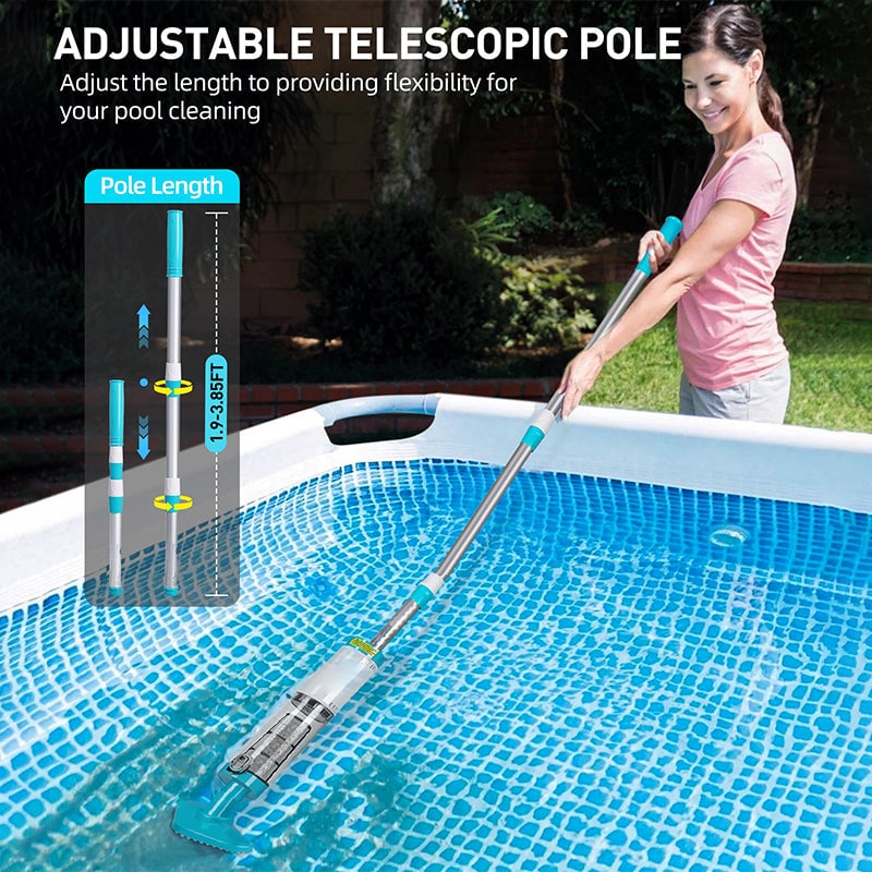 Compact Cordless Pool Cleaner Vacuum Set