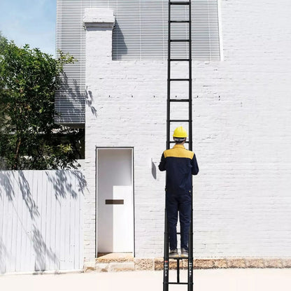 Strong Adjustable Roofing Ladder with Stabilizer Hook