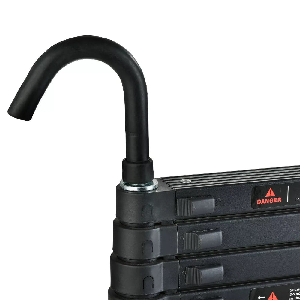Strong Adjustable Roofing Ladder with Stabilizer Hook