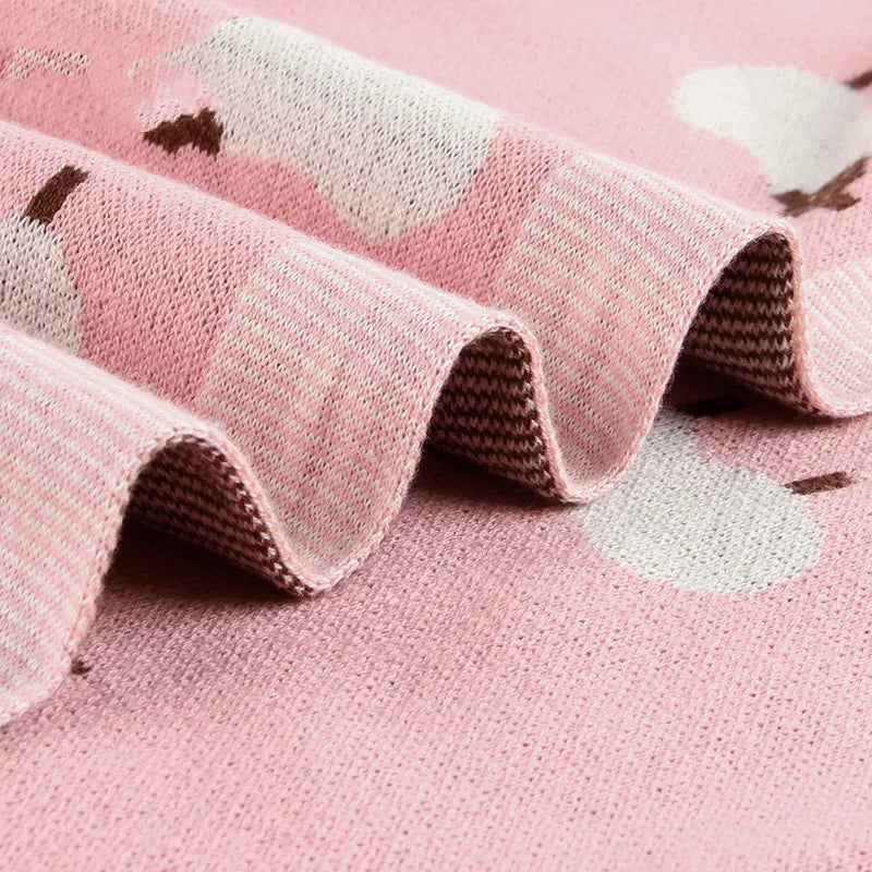 Cozy Baby Blanket with Sheep Design
