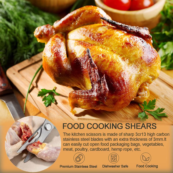 Premium 5-in-1 Kitchen Scissors for Easy Food Prep