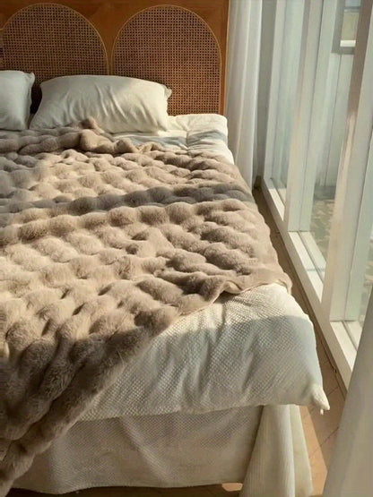 Plush Warm Bunny Fleece Blanket