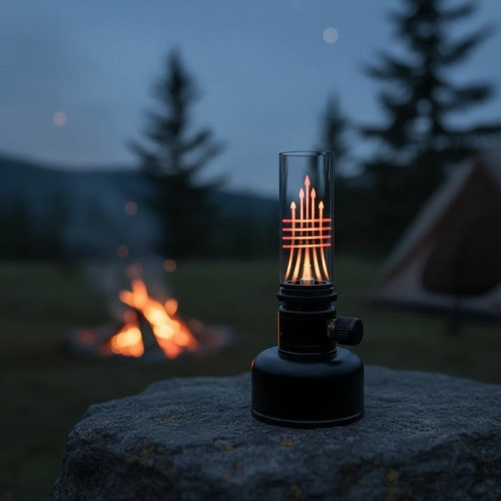Small Outdoor Fire Pit Table Lamp