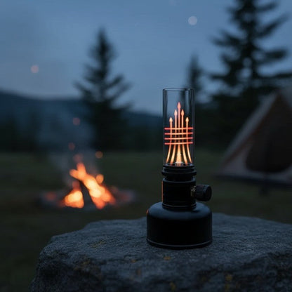 Small Outdoor Fire Pit Table Lamp
