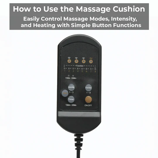 Heated Massage Car Seat Cushion for Back Pain