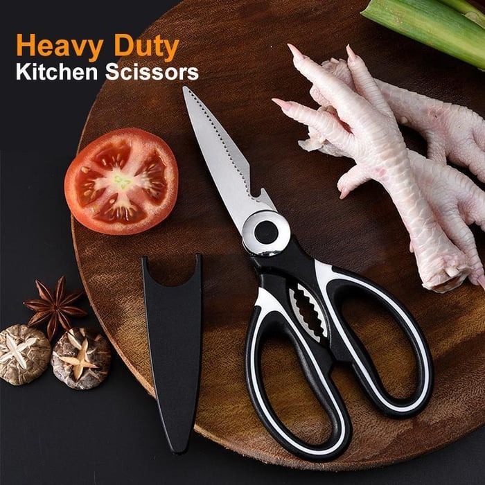 Sharp Chef Kitchen Scissors for Food Prep - Luxicro