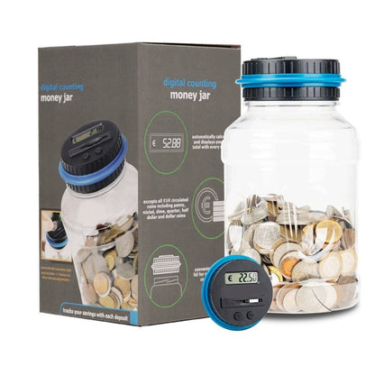 Digital Coin Sorter Savings Jar