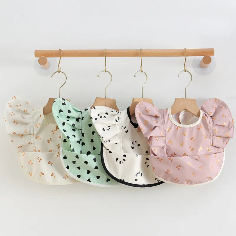 Comfortable Infant Drool Bib with Sleeves