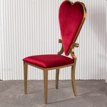 Luxury Steel Dining Chair with Poker Theme