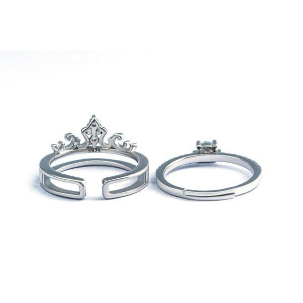 Elegant Wide Band Double Ring