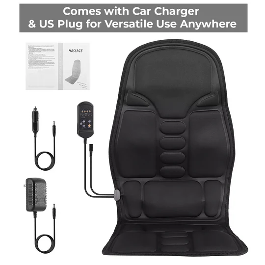 Heated Massage Car Seat Cushion for Back Pain