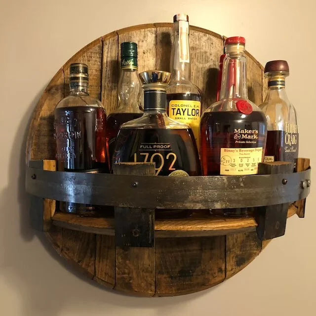 Solid Wood Drink Display Case