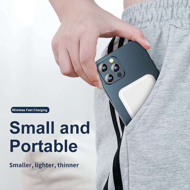 Compact Wireless Phone Power Bank 5000mAh Charger