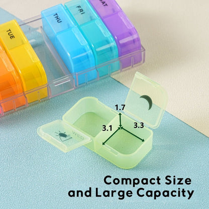 Large Travel Pill Organizer Box