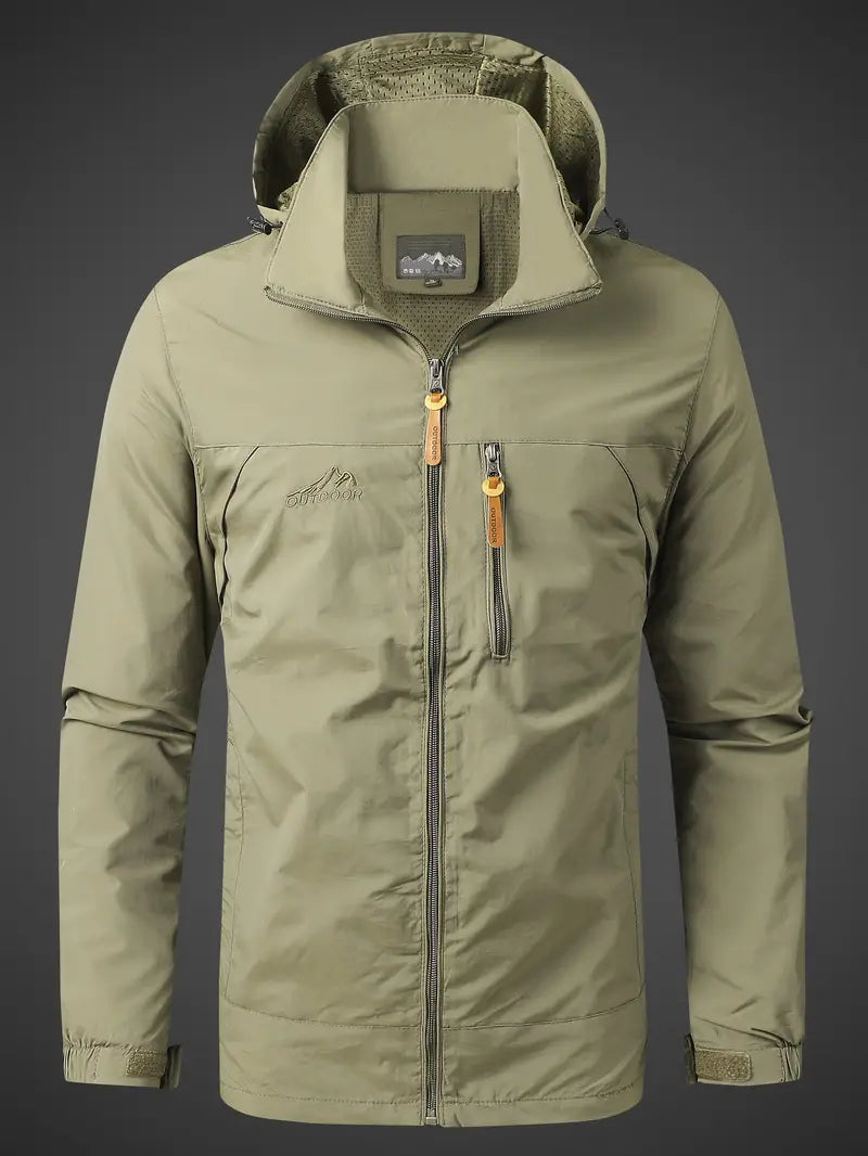 Breathable Mens Sports Rain Jacket