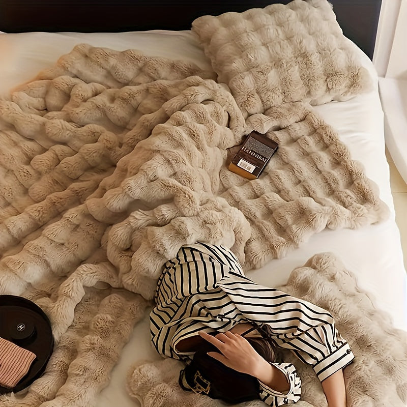 Plush Warm Bunny Fleece Blanket