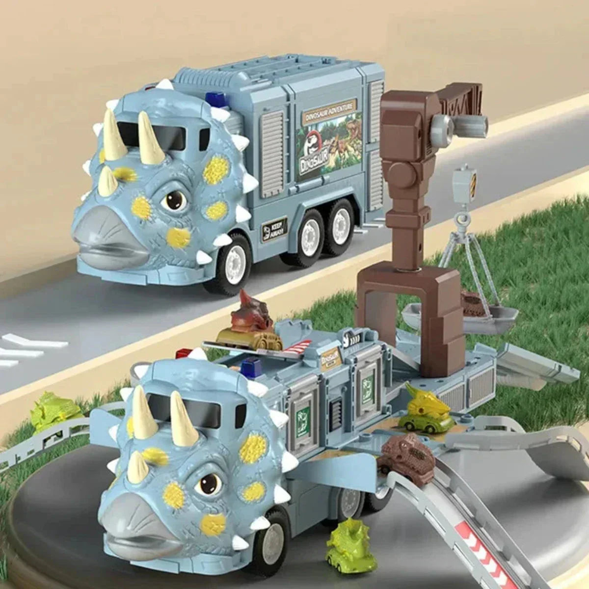 Fun Dinosaur Model Vehicle Set