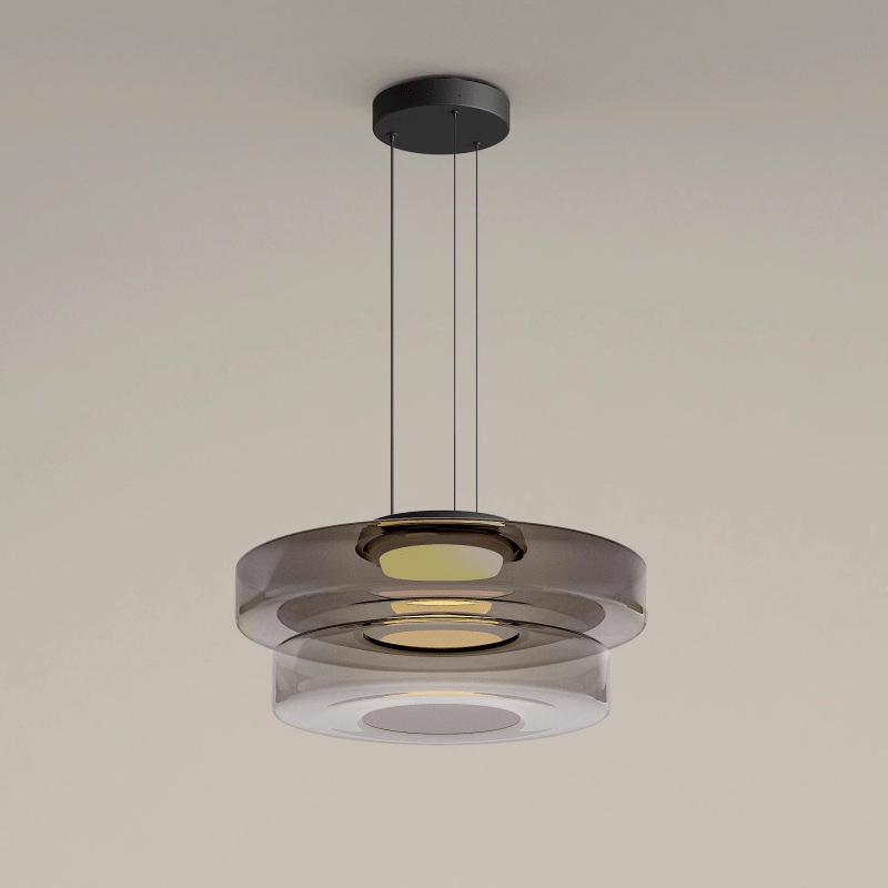 Elegant Hanging Glass Lamp in Contemporary Style