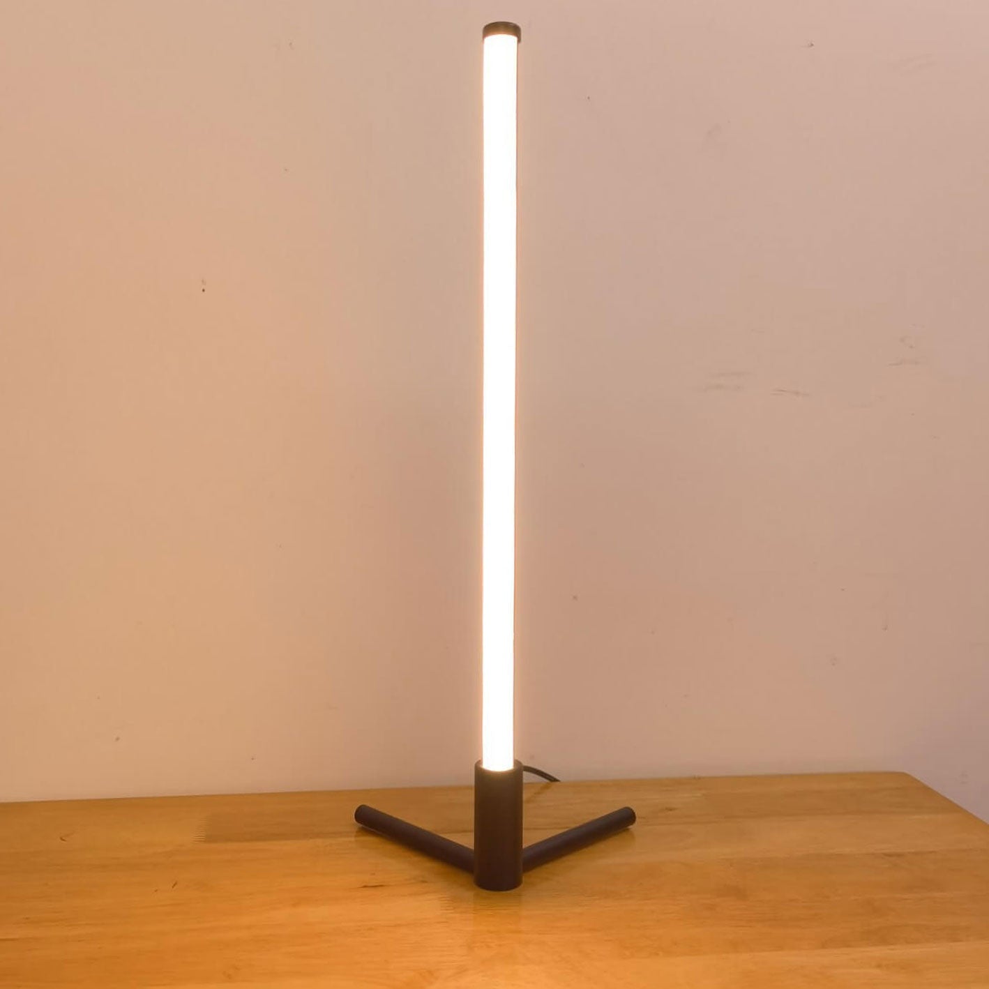Compact LED Table Lamp with Warm Night Glow - Luxicro
