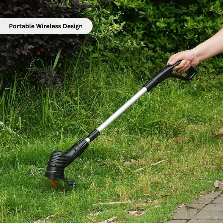 Cordless Rechargeable Lawn Trimmer with Long Battery Life