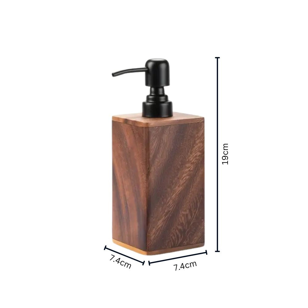 Brown Wooden Bathroom Dispenser