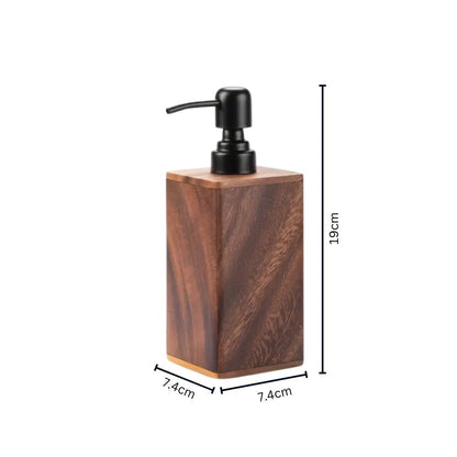 Brown Wooden Bathroom Dispenser