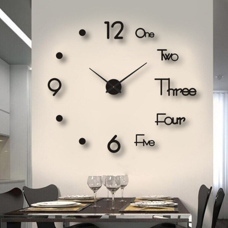 Unique Modern Quartz Wall Clock Elegant Home Decor