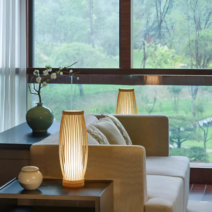 Natural Bamboo Table Light