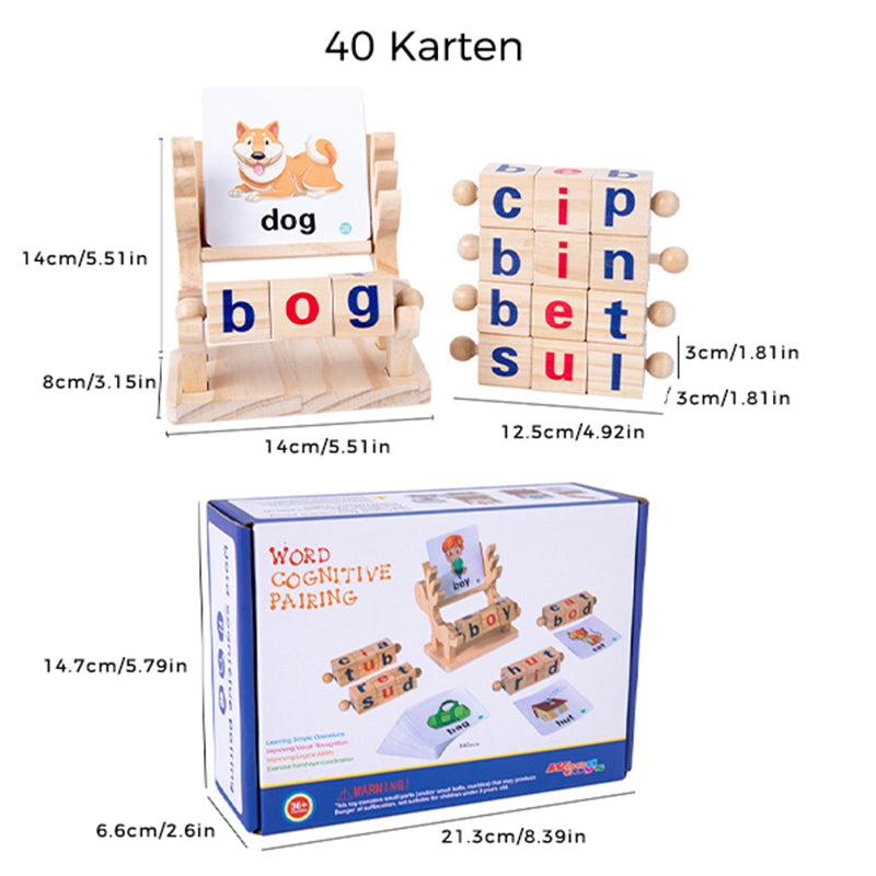 Wooden Book Display Blocks