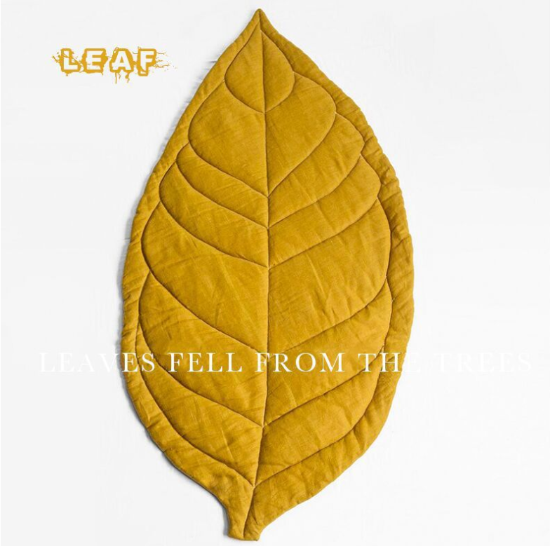 Cute Baby Playmat - Soft Leaf Design