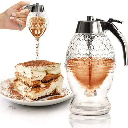 Easy Pour Honey Dispenser with No Drip Design