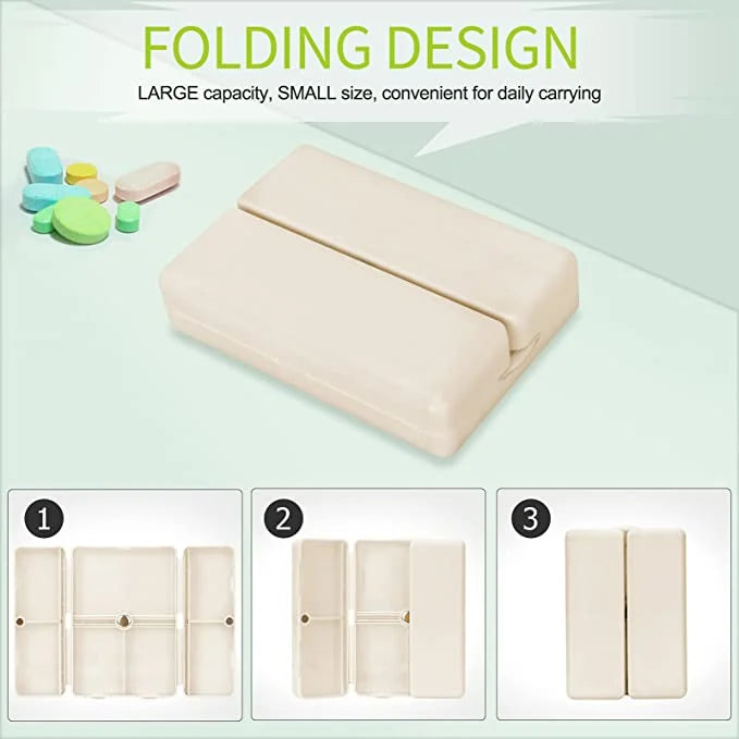 Portable Pill Case 7 Compartment Travel Holder