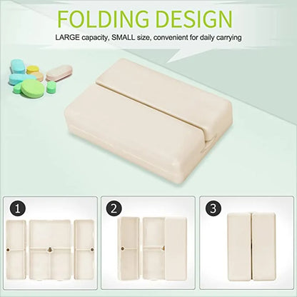 Portable Pill Case 7 Compartment Travel Holder