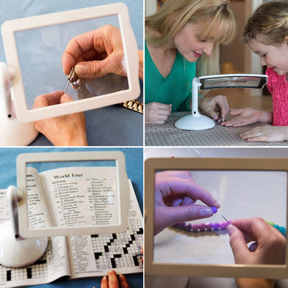 Bright LED Magnifying Desk Lamp