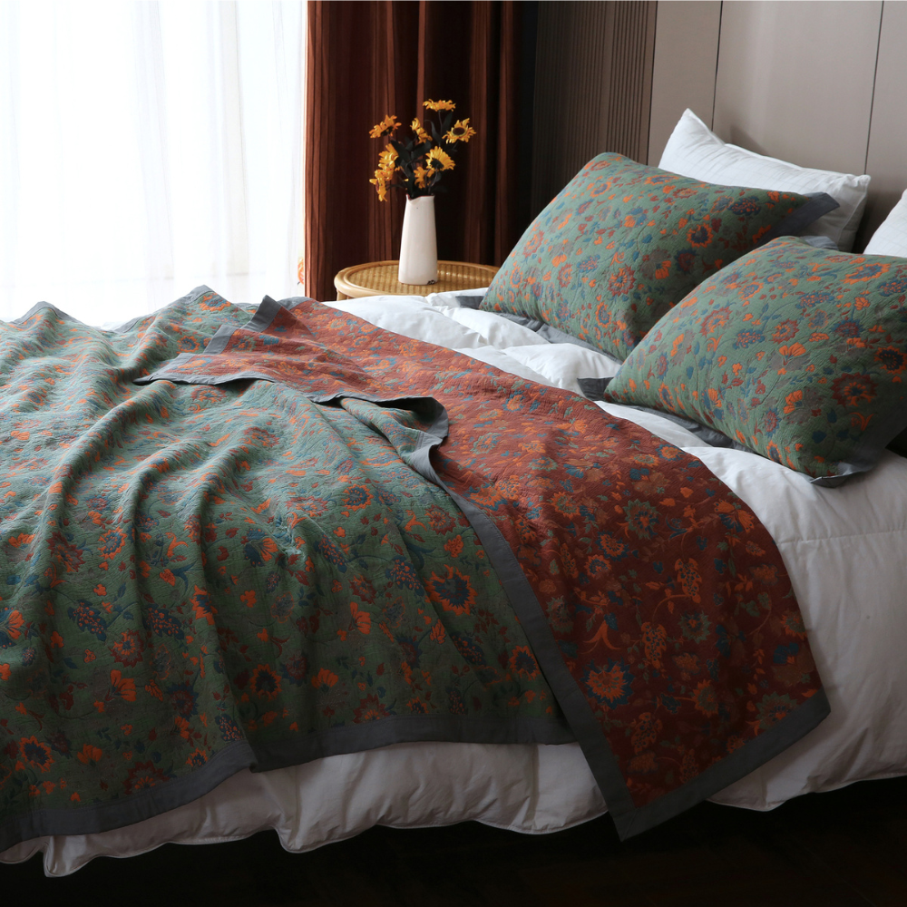 Classic Floral Throw Blanket - Luxicro