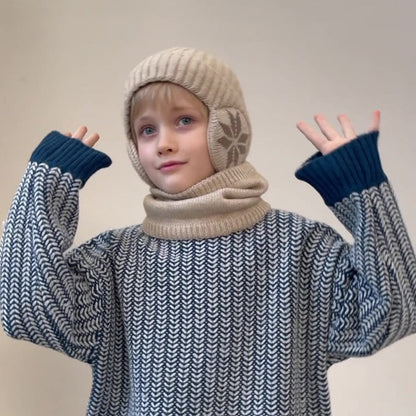 Cozy Childrens Winter Hat and Scarf Set