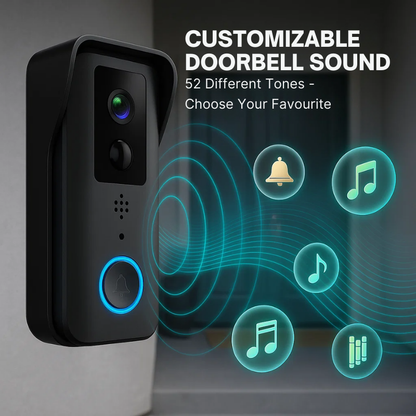 Smart Wi-Fi Doorbell Camera with HD Video