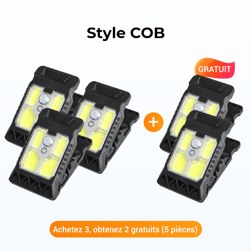 Bright Solar Powered Clamp Light